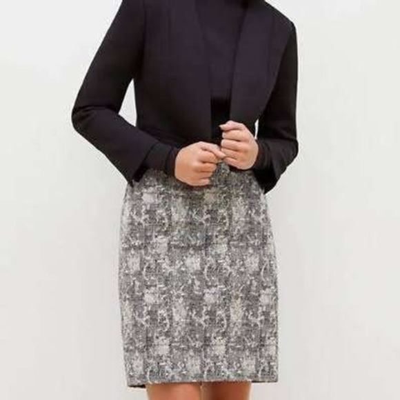 MM.LaFleur Dresses & Skirts - MM LaFleur Noho Pencil Skirt Women's +3 3X Black White Crackle Professional